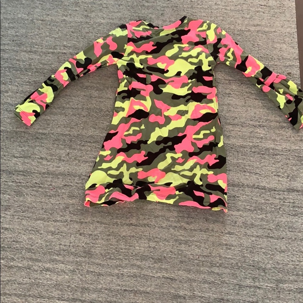 Neon Heart Camo dress by Flowers by Zoe - Picture 2 of 2